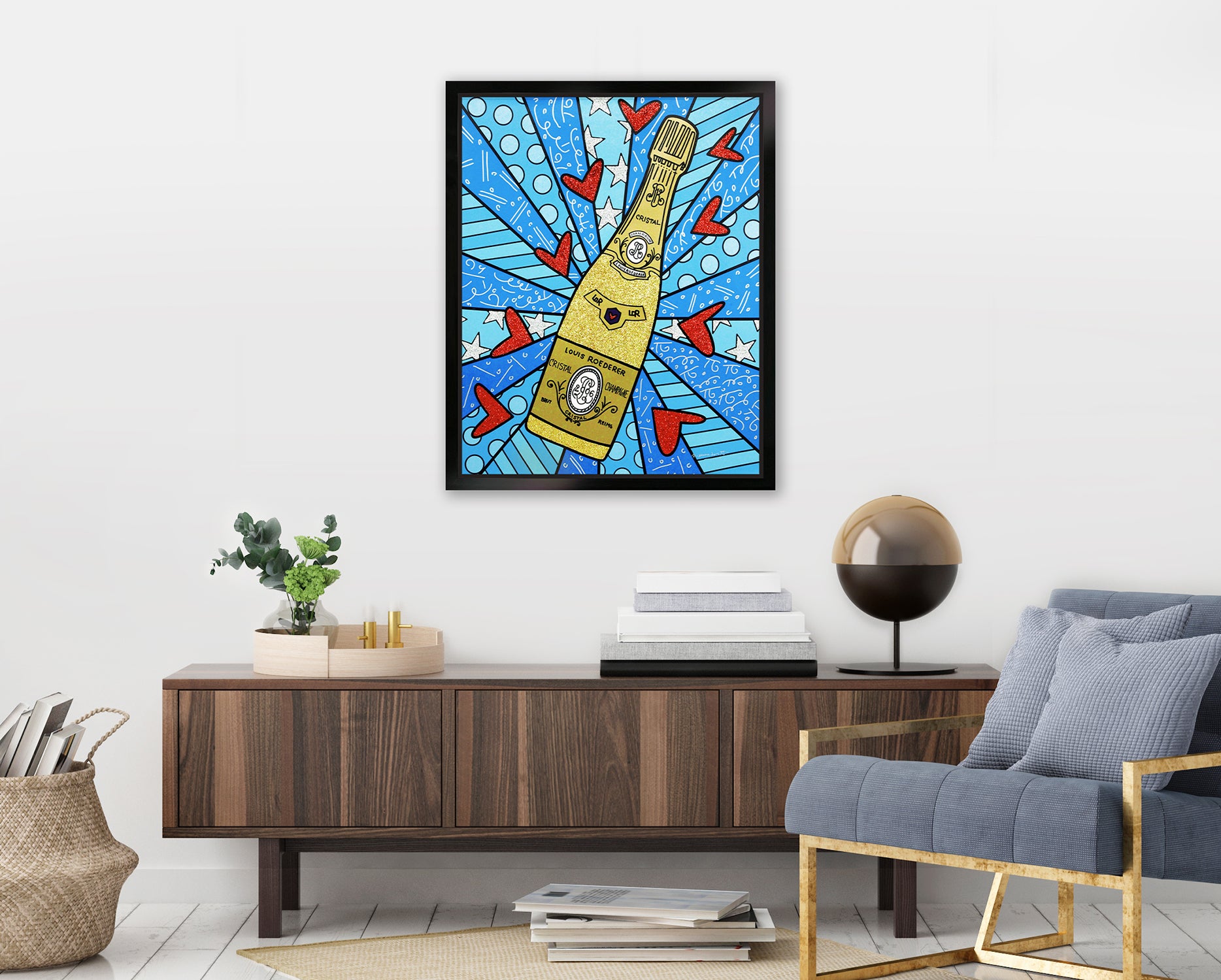 CHAMPAGNE WISHES & CAVIAR DREAMS - BLUE - Limited Edition Print – Shop ...