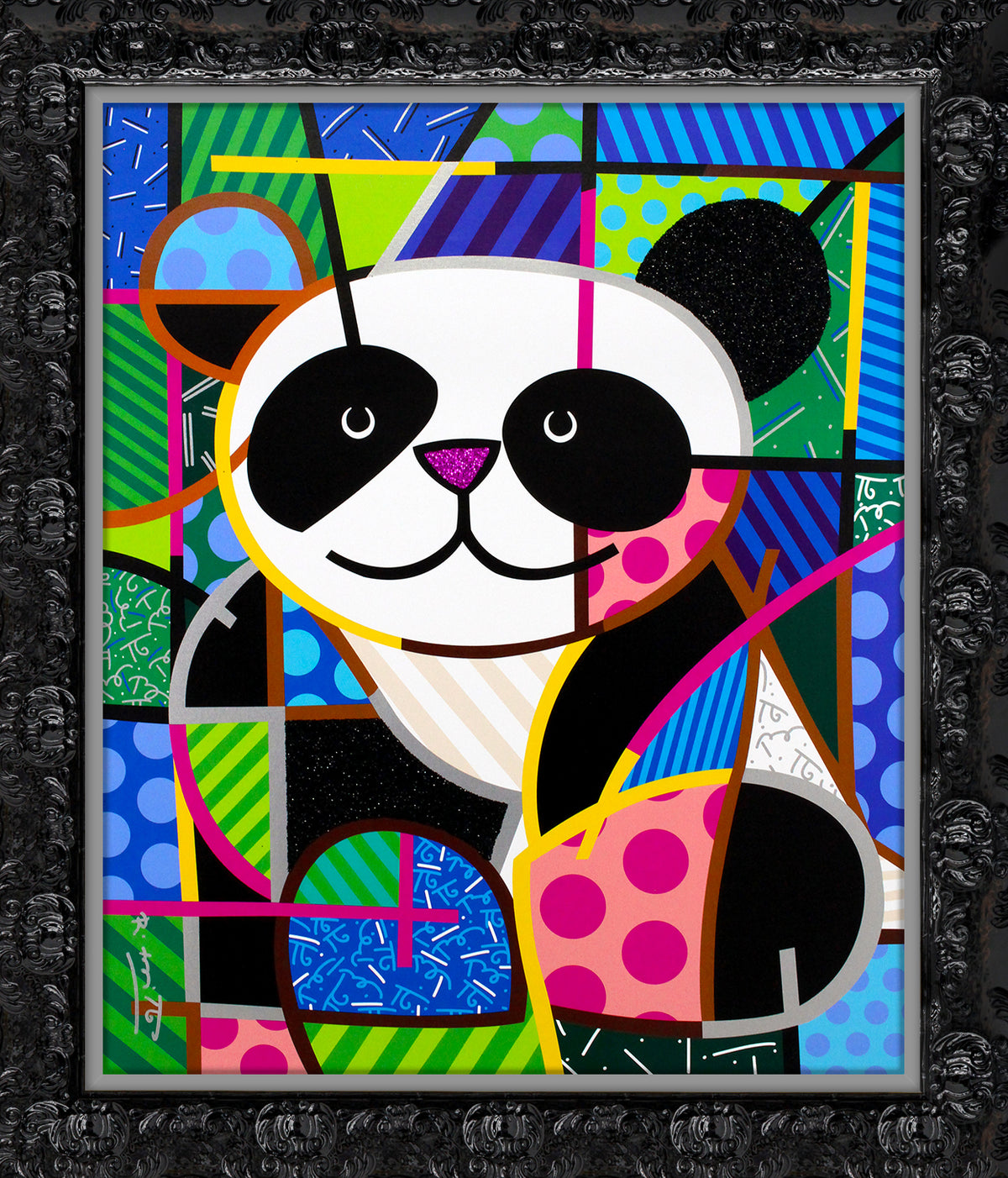 modern pop art huggable limited edition print  vibrant home decor