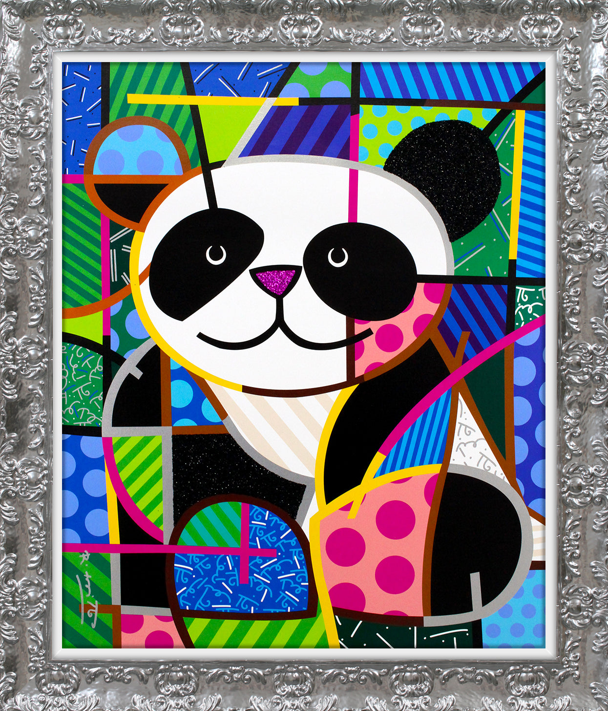 modern pop art huggable limited edition print  vibrant home decor
