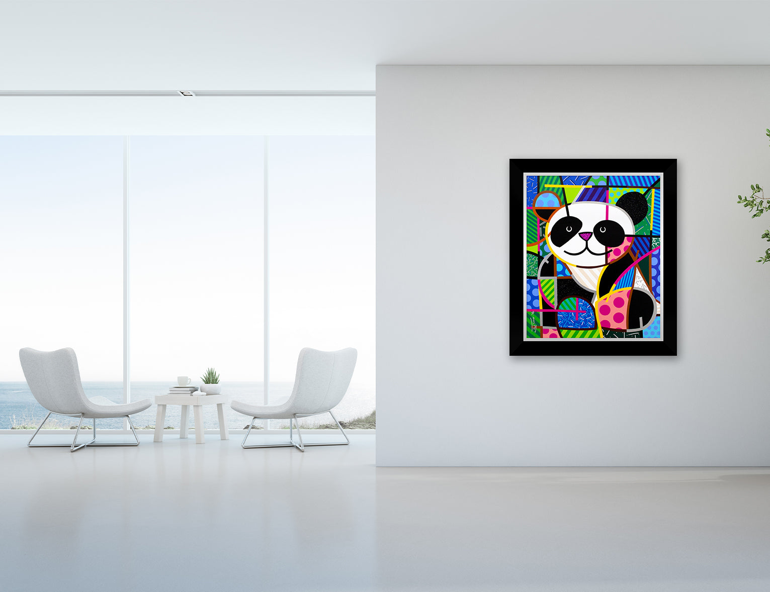 modern pop art huggable limited edition print  vibrant home decor