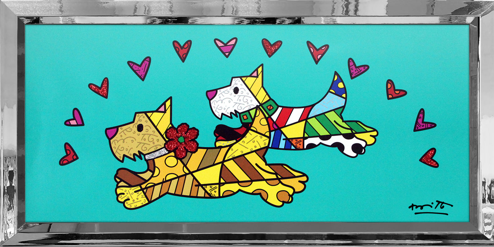 Romero Britto central park limited edition print  contemporary pop art piece