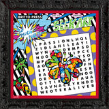 WORD SEARCH - MIAMI BUTTERFLY - Limited Edition Print