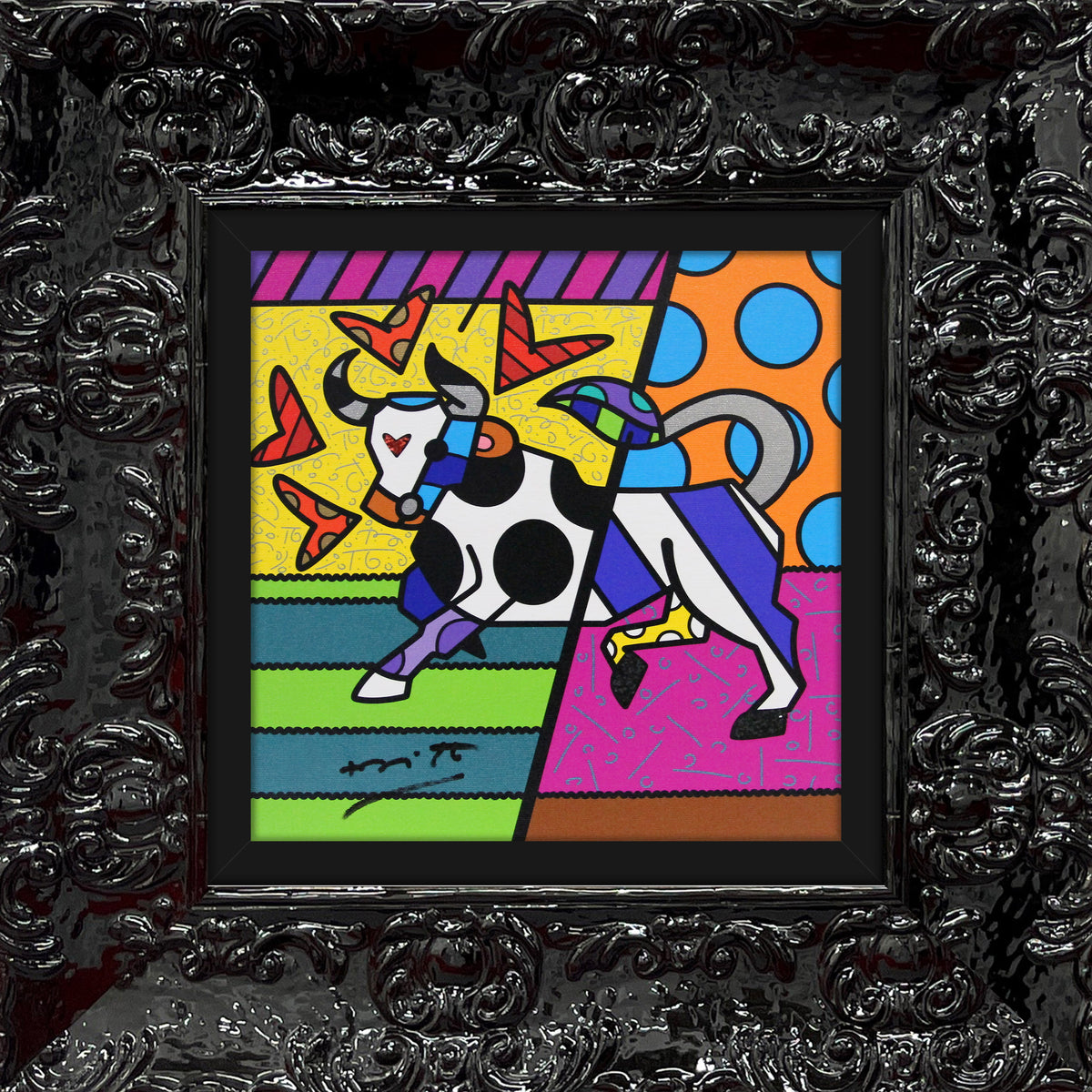 taurus limited edition print  colorful decorative collectible gift idea
