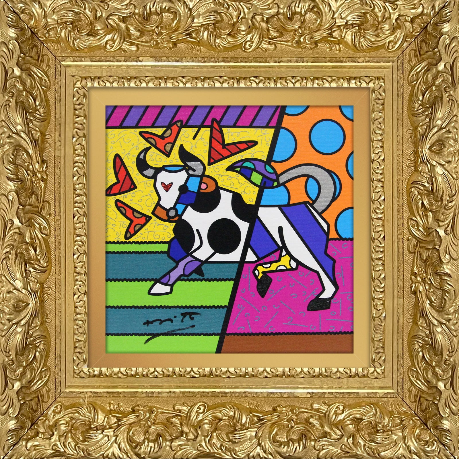 taurus limited edition print  colorful decorative collectible gift idea