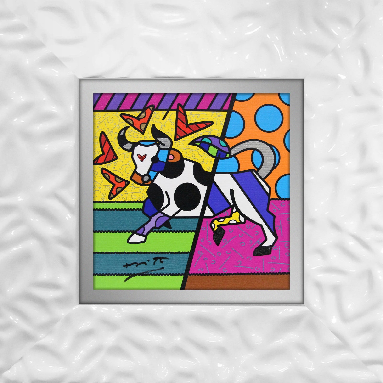 taurus limited edition print  artistic colorful design collectible