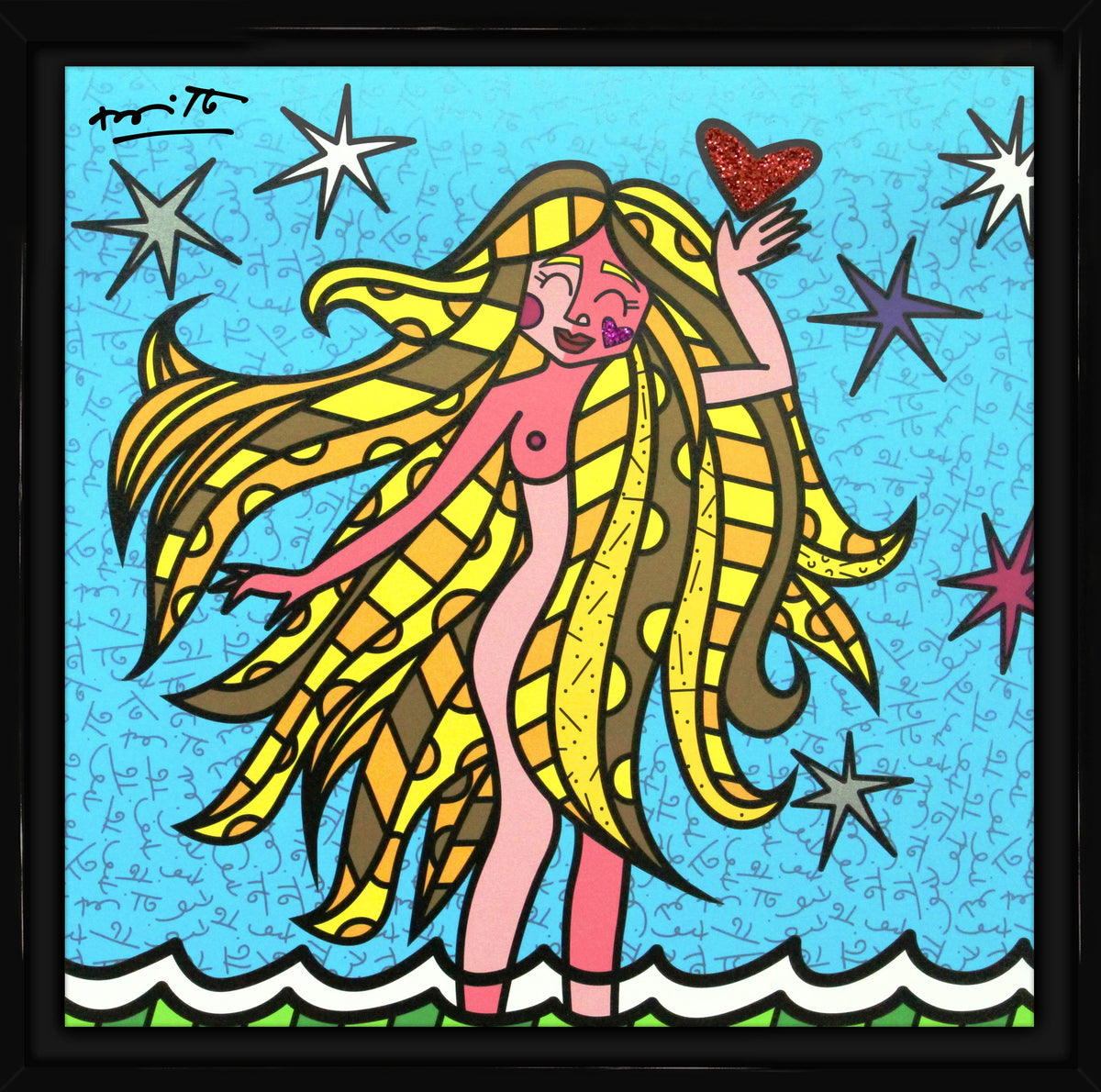 virgo limited edition print  artistic colorful design collectible