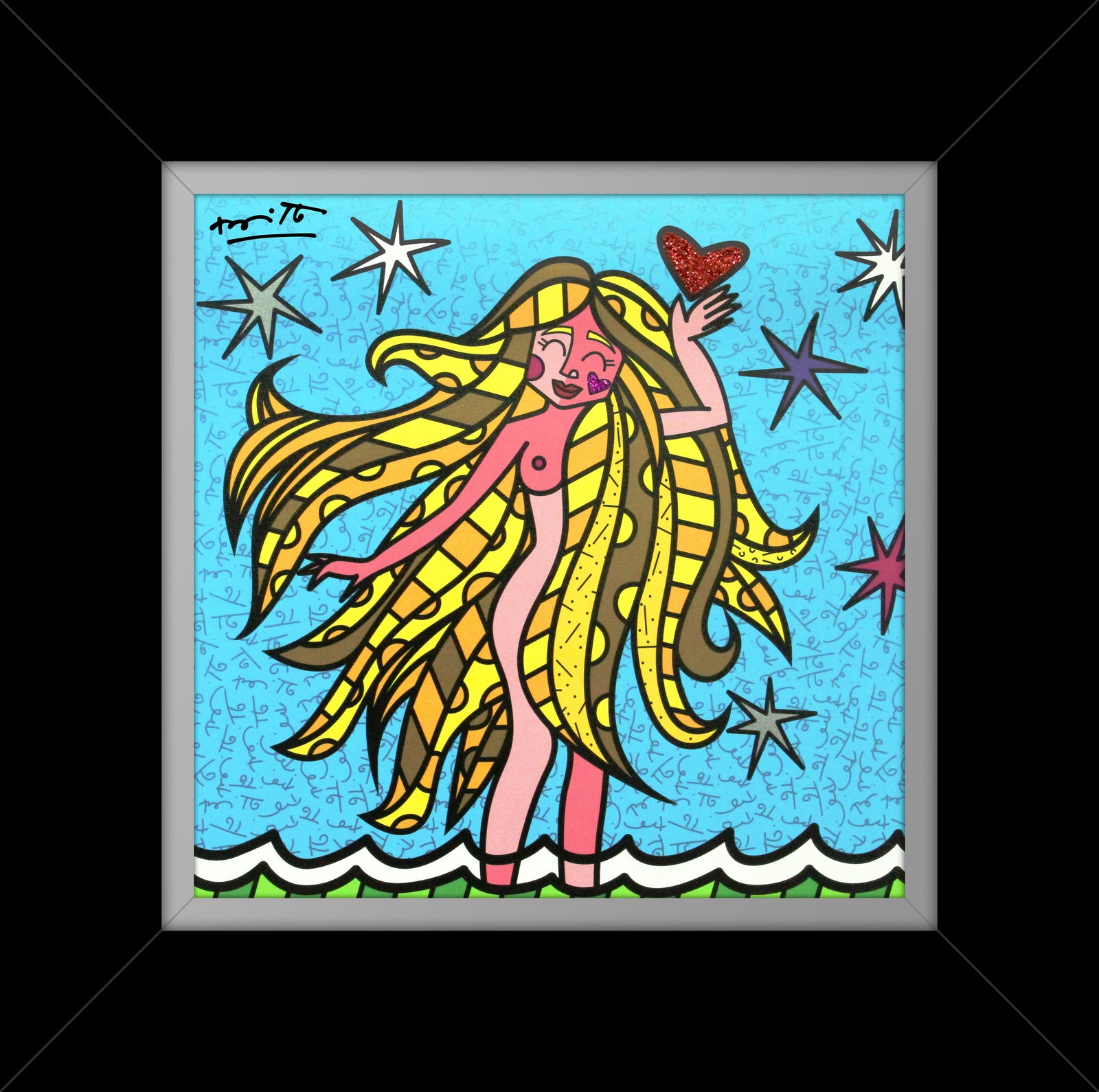 virgo limited edition print  colorful decorative collectible gift idea