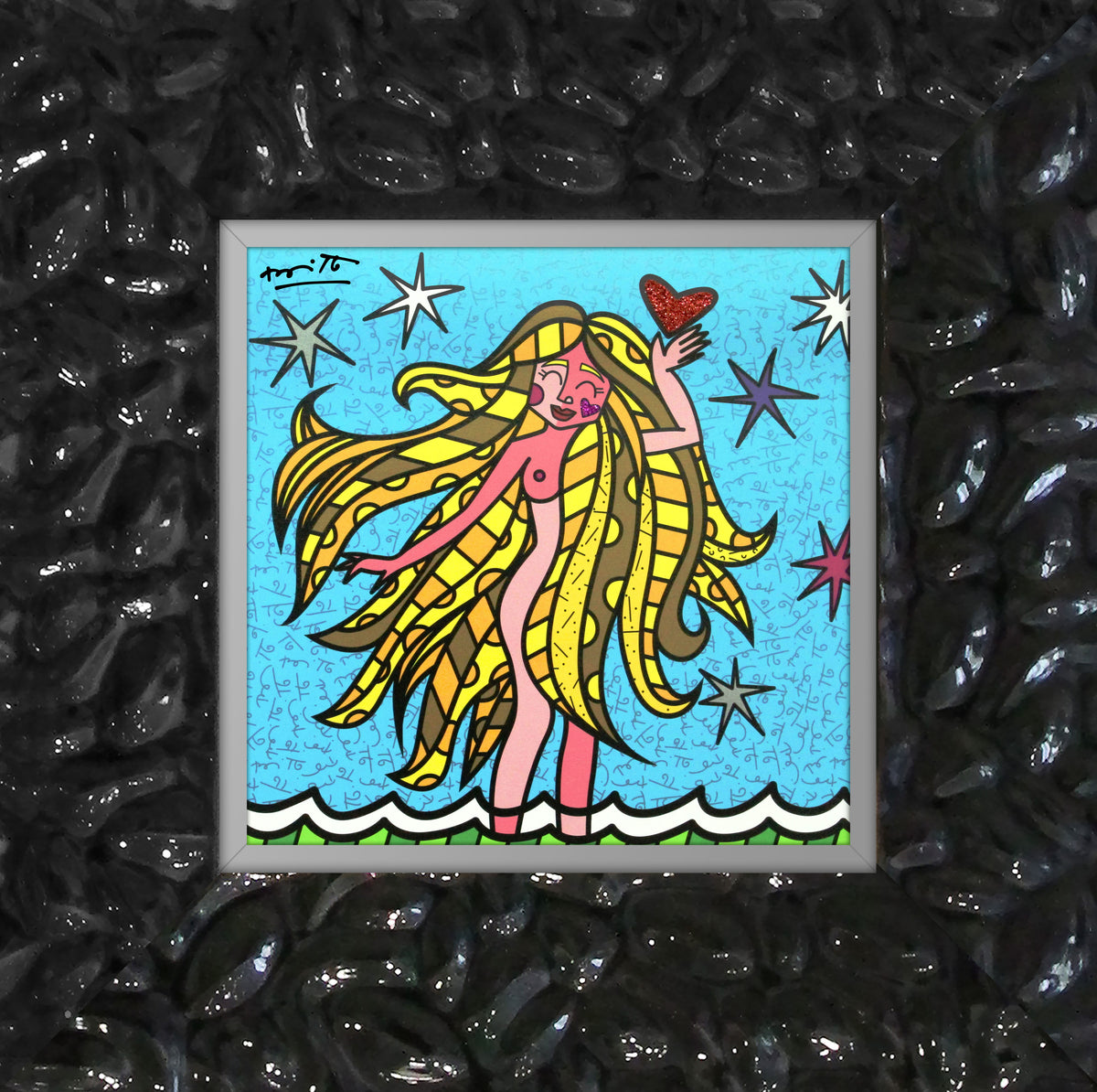 modern pop art virgo limited edition print  vibrant home decor