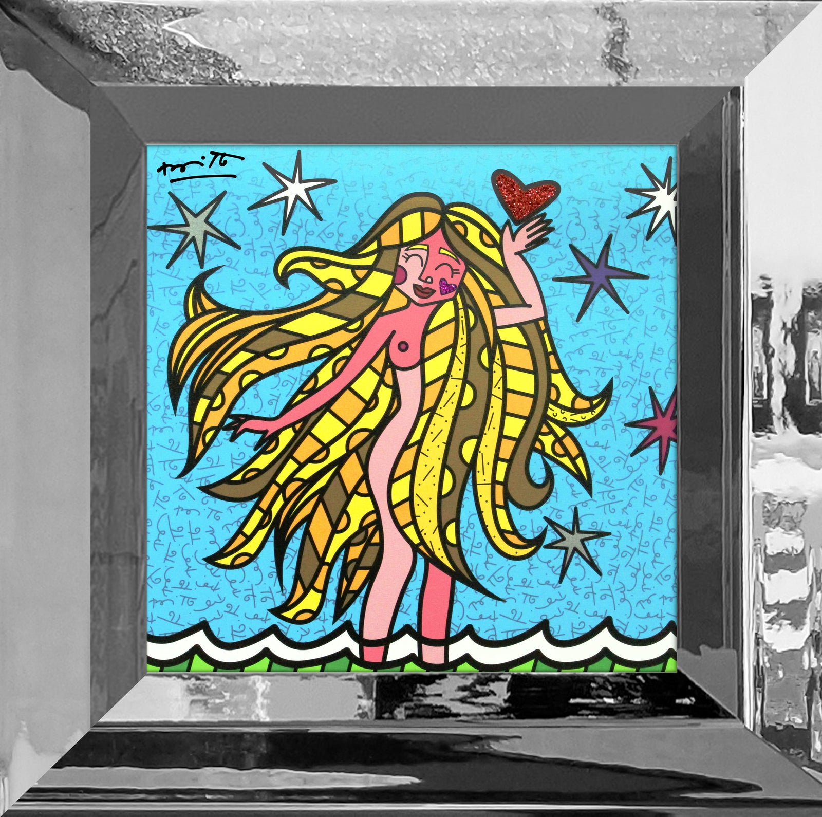 virgo limited edition print  colorful decorative collectible gift idea