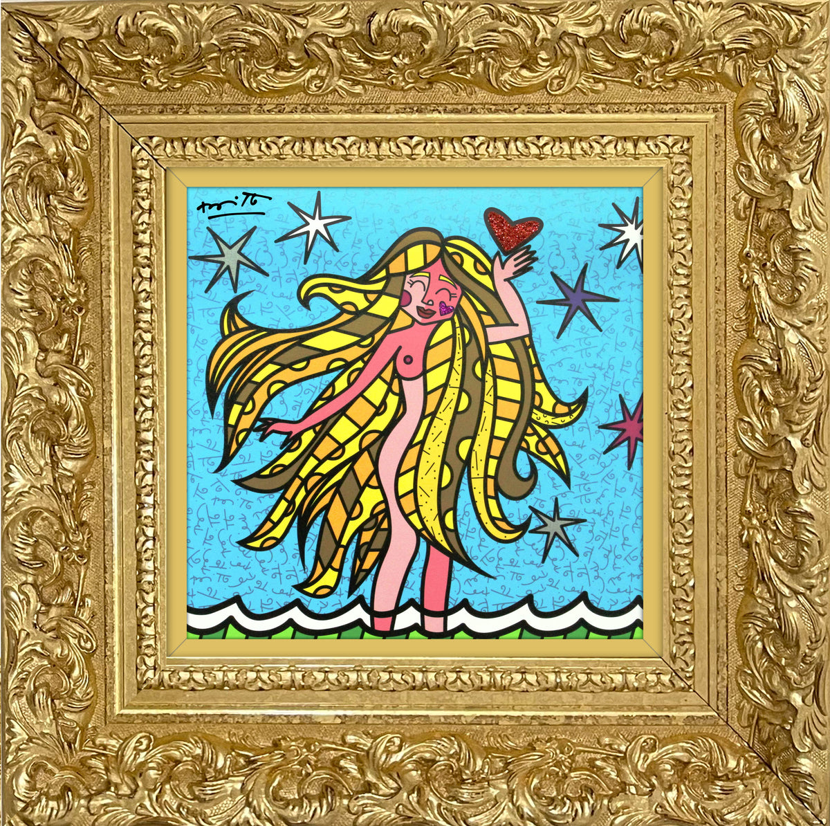 modern pop art virgo limited edition print  vibrant home decor