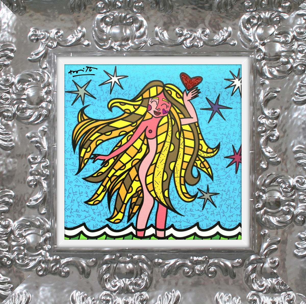 virgo limited edition print  artistic colorful design collectible