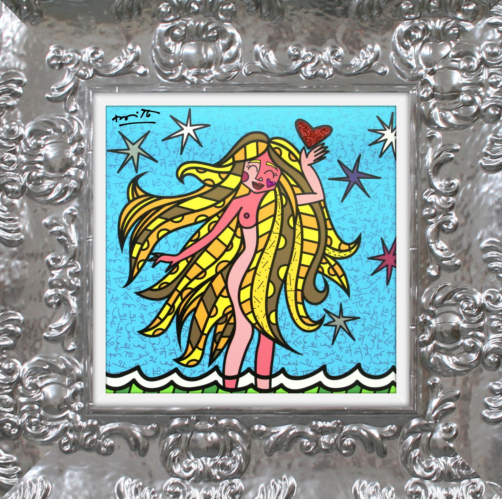 virgo limited edition print  artistic colorful design collectible