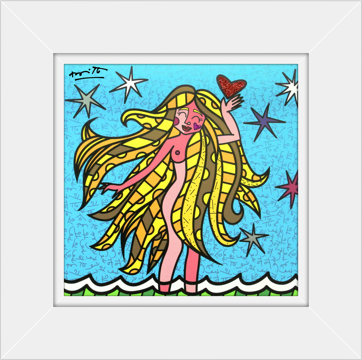 virgo limited edition print  artistic colorful design collectible
