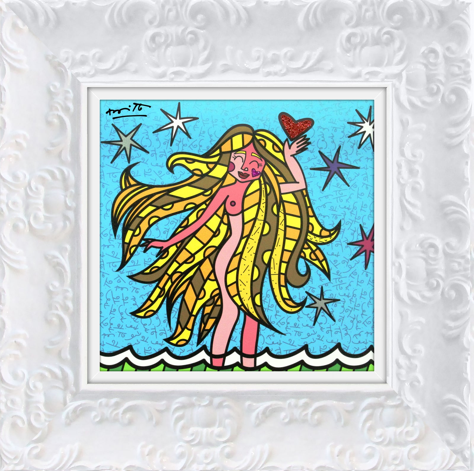 virgo limited edition print  colorful decorative collectible gift idea