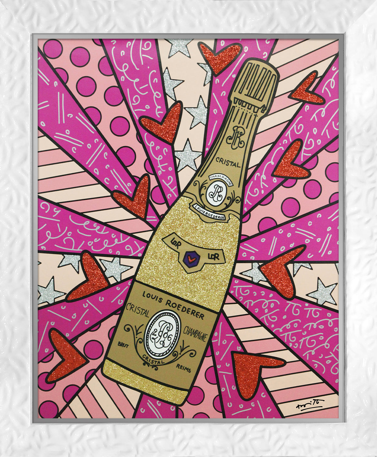 champagne wishes caviar dreams pink  colorful decorative collectible gift idea
