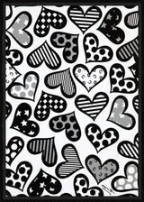 HEARTS BLACK & WHITE - Limited Edition Print
