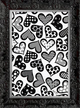 HEARTS BLACK & WHITE - Limited Edition Print