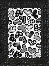 HEARTS BLACK & WHITE - Limited Edition Print
