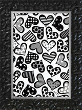 HEARTS BLACK & WHITE - Limited Edition Print