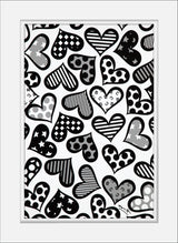 HEARTS BLACK & WHITE - Limited Edition Print