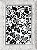 HEARTS BLACK & WHITE - Limited Edition Print