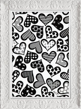 HEARTS BLACK & WHITE - Limited Edition Print