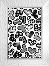 HEARTS BLACK & WHITE - Limited Edition Print