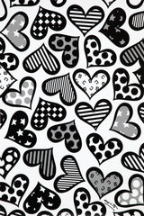 HEARTS BLACK & WHITE - Limited Edition Print
