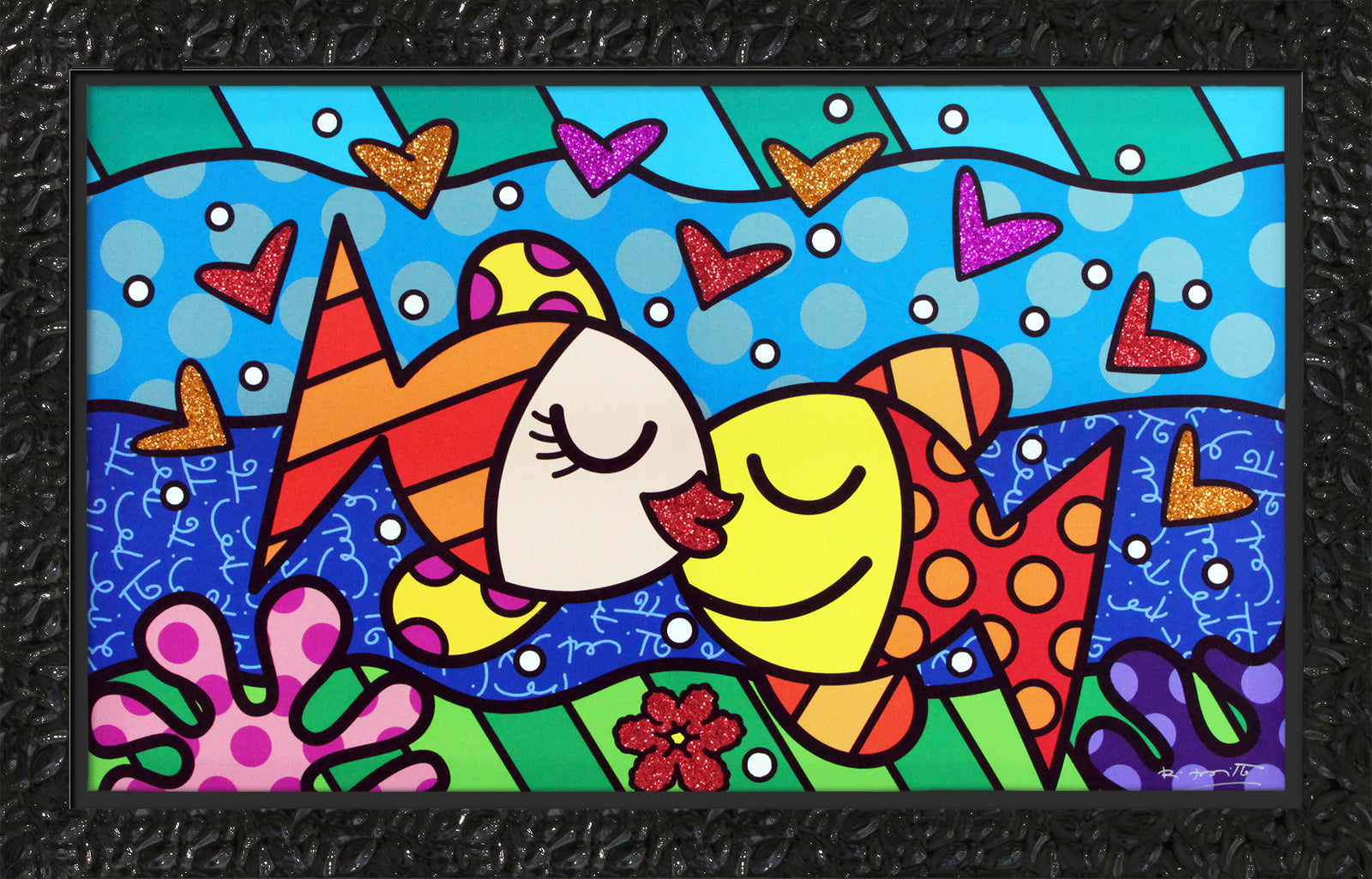 modern pop art deep love limited edition print  vibrant home decor