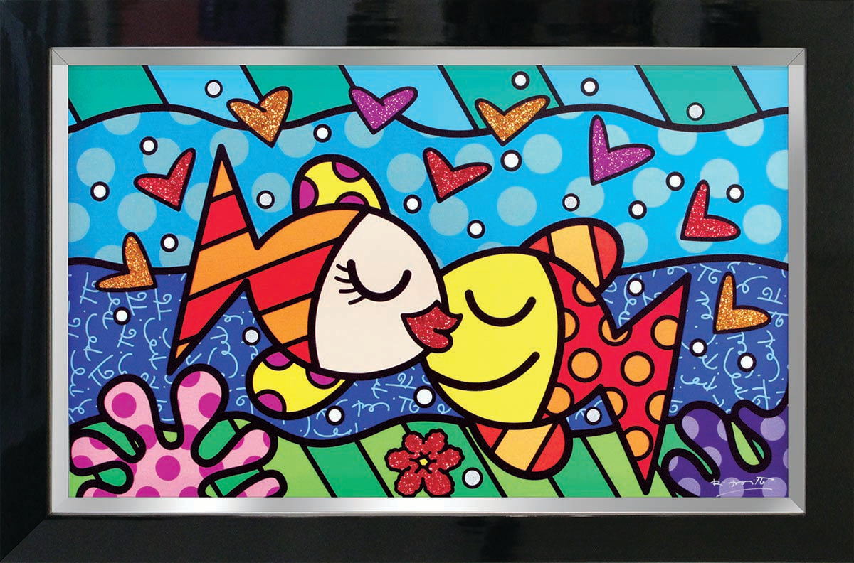modern pop art deep love limited edition print  vibrant home decor