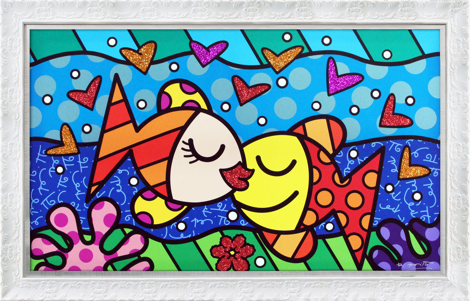 modern pop art deep love limited edition print  vibrant home decor