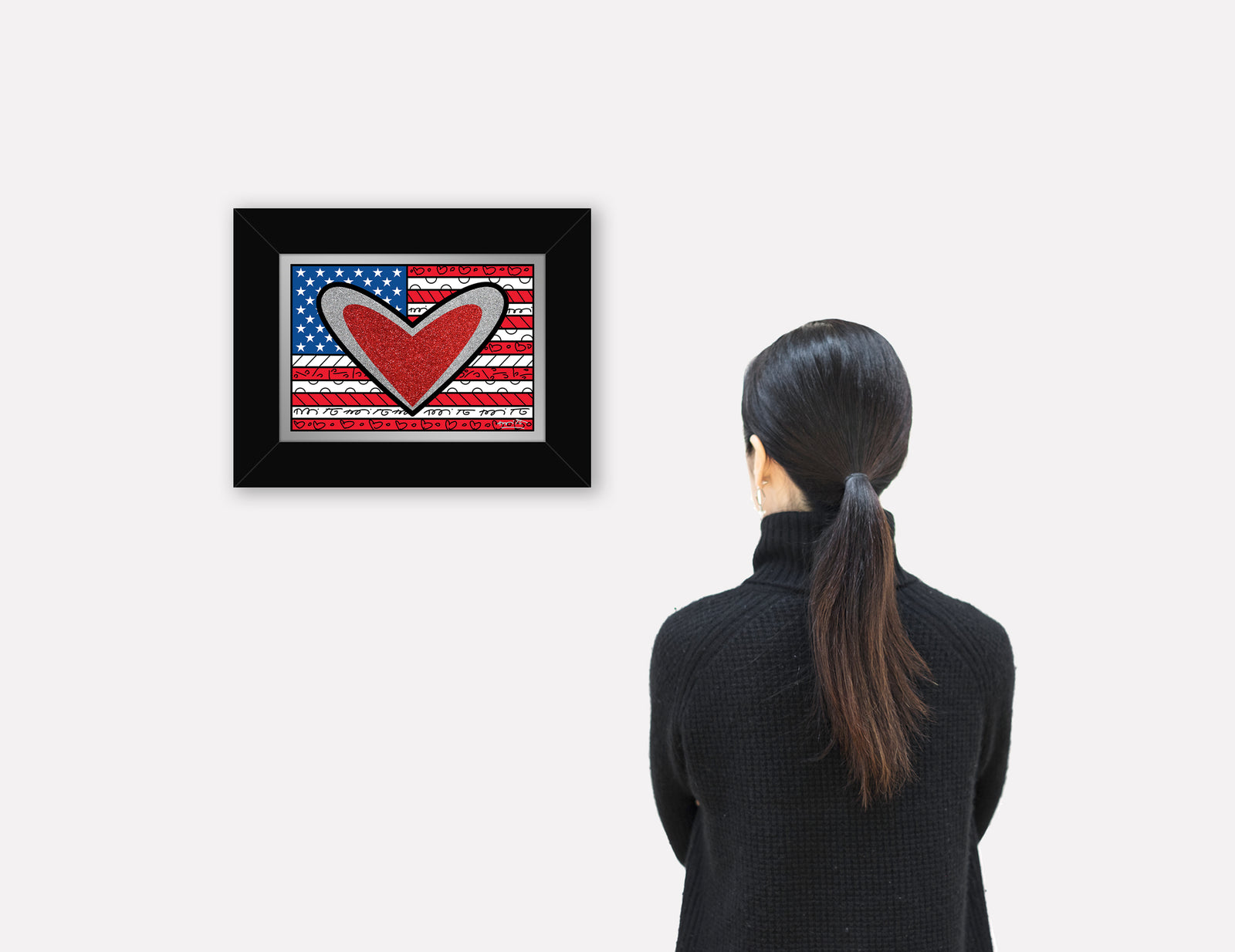 love usa limited edition print  artistic colorful design collectible