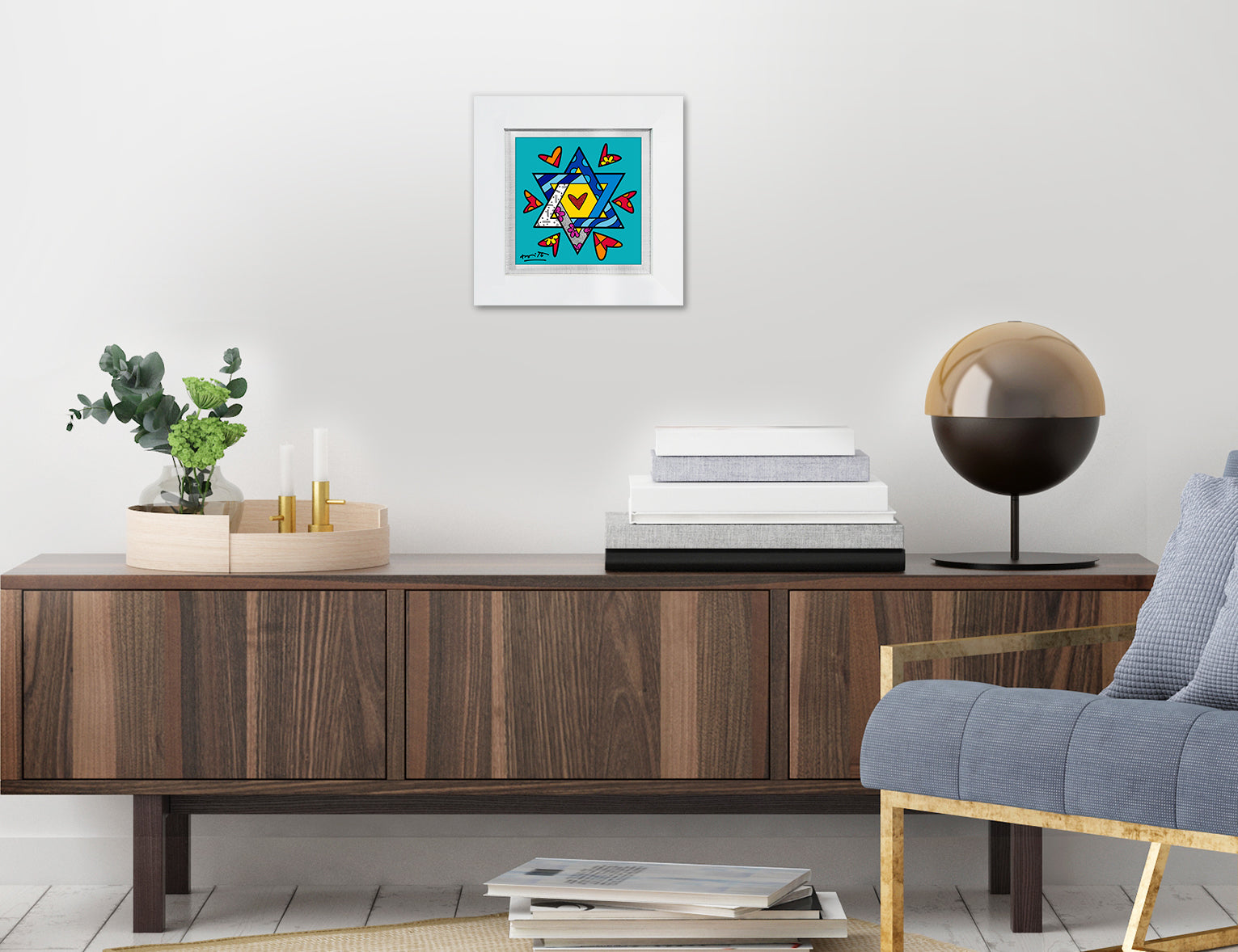 modern pop art mazel tov star of david  vibrant home decor