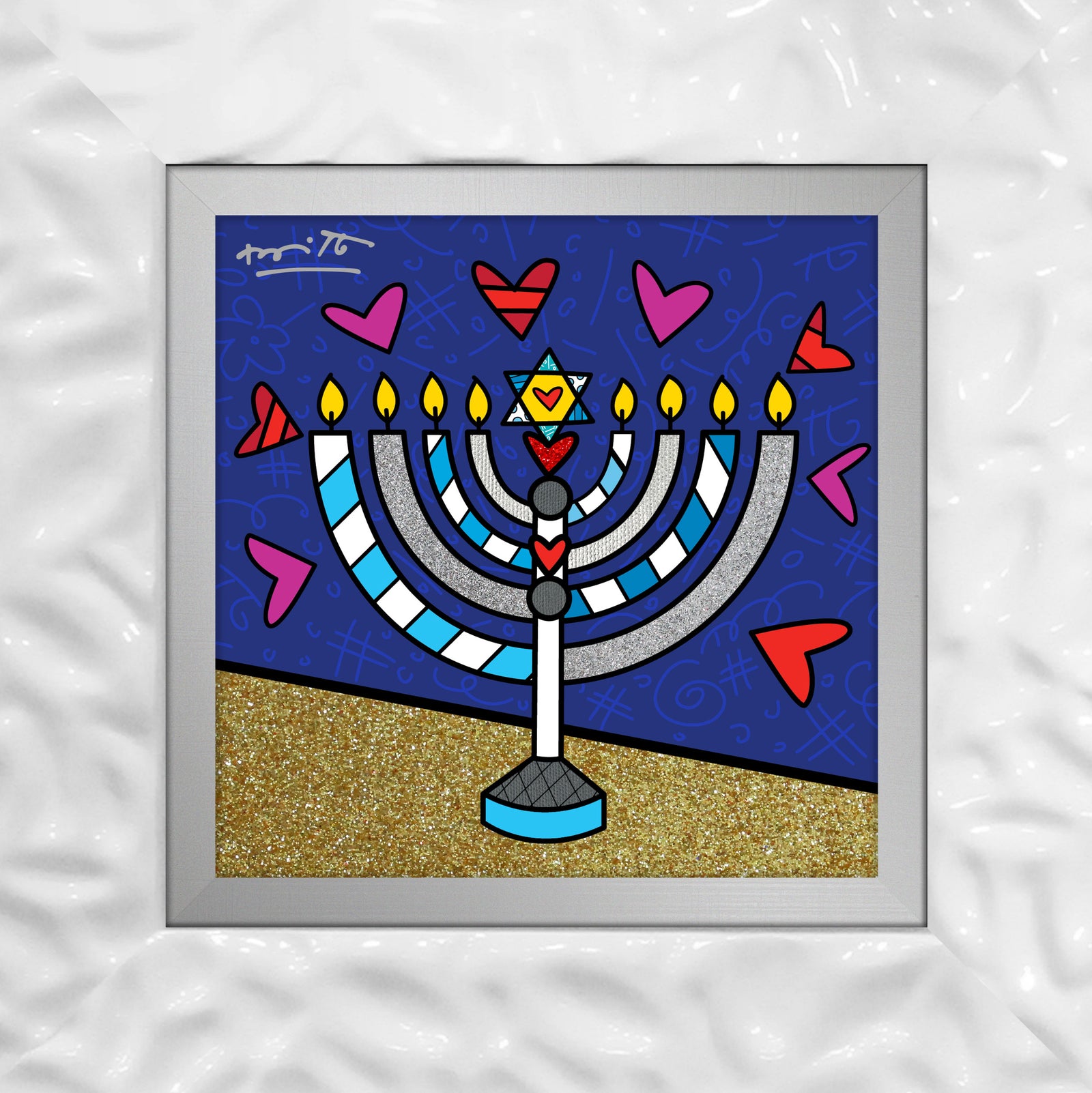 mazel tov menorah limited edition  colorful decorative collectible gift idea
