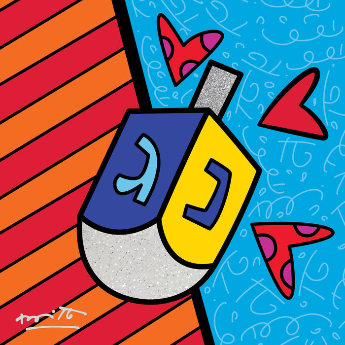 MAZEL TOV (DREIDEL) - Limited Edition Print
