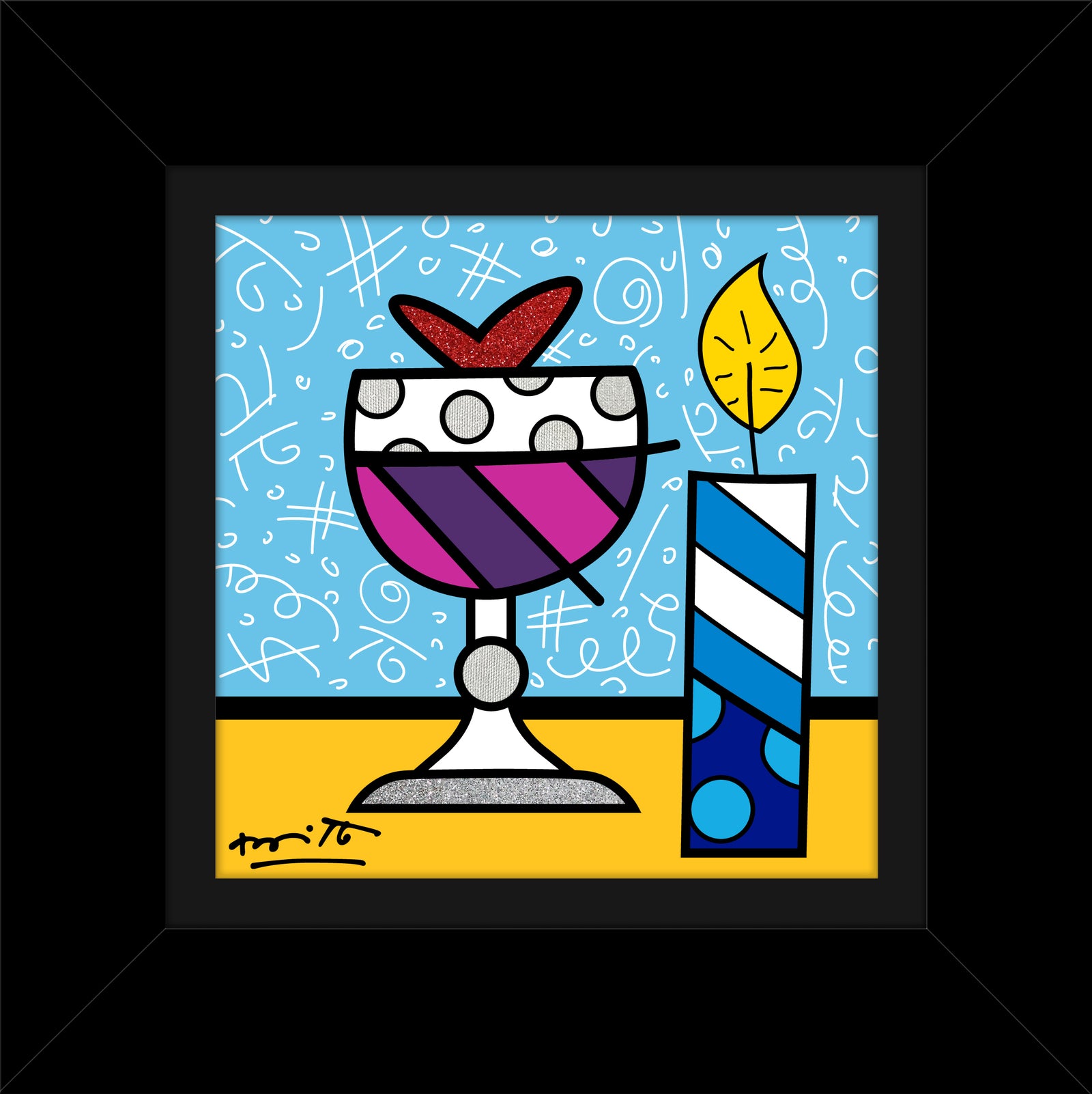 Mazel Tov (Wine) - Limited Edition Print