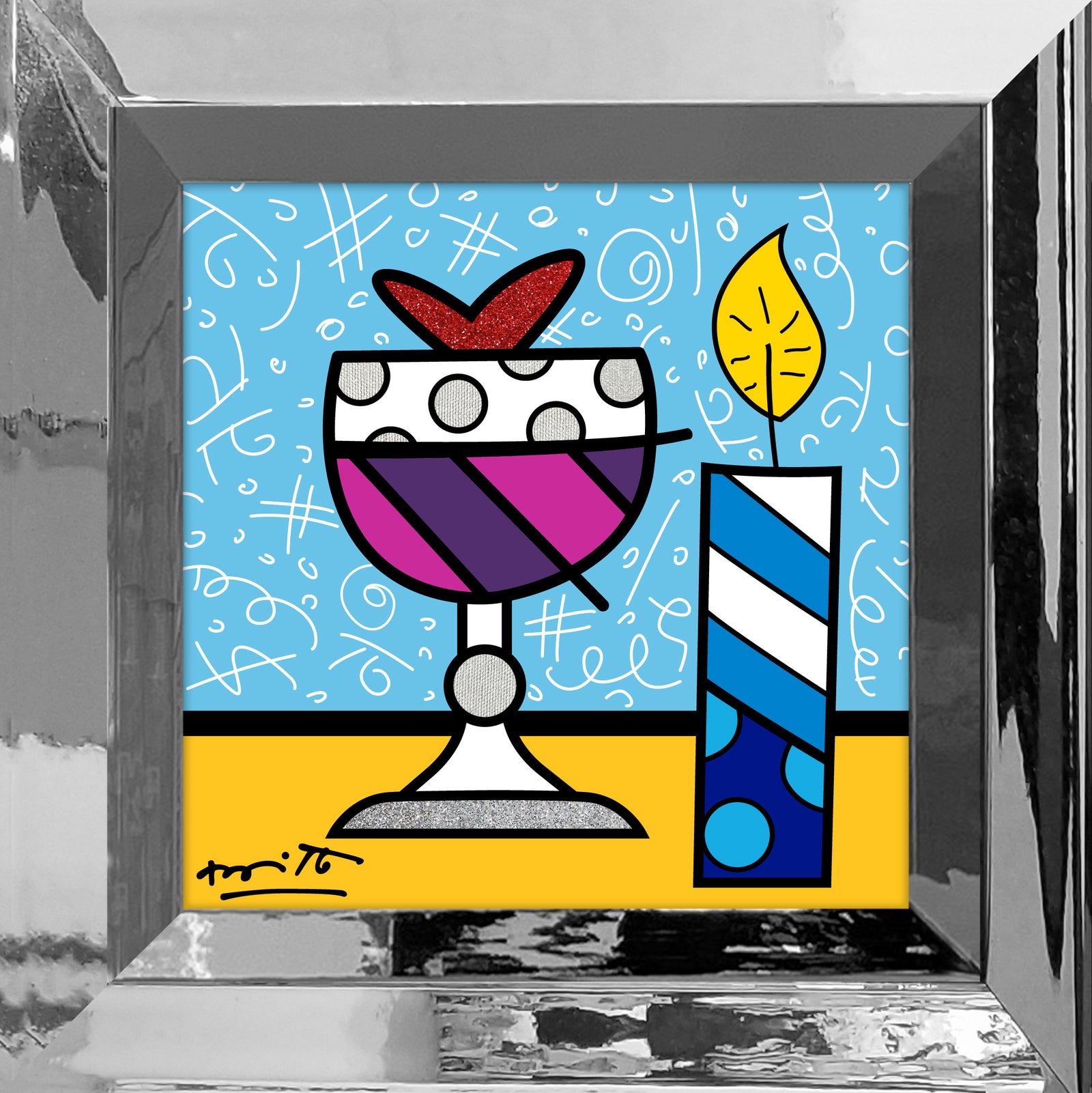 Mazel Tov (Wine) - Limited Edition Print