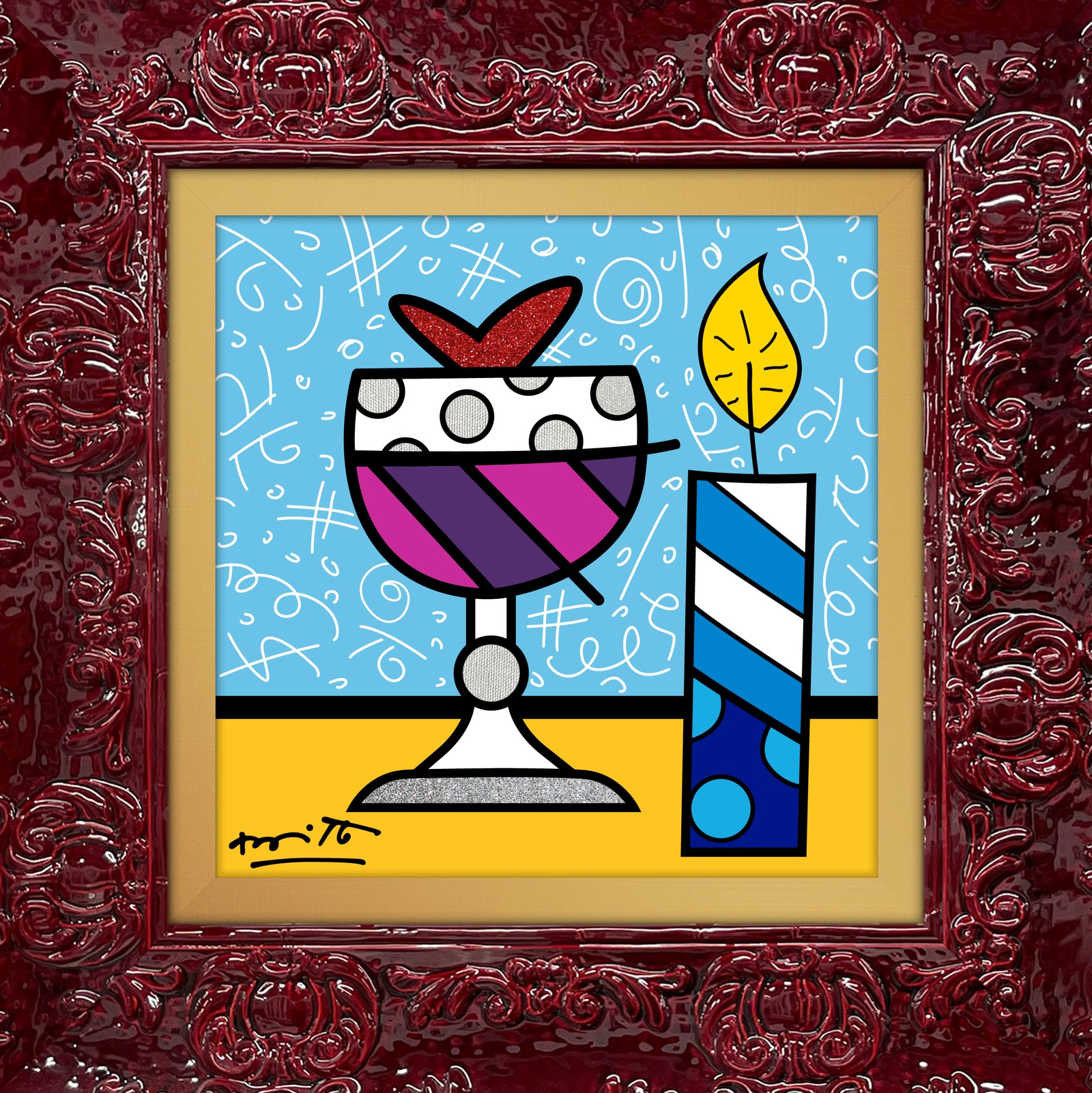 Mazel Tov (Wine) - Limited Edition Print