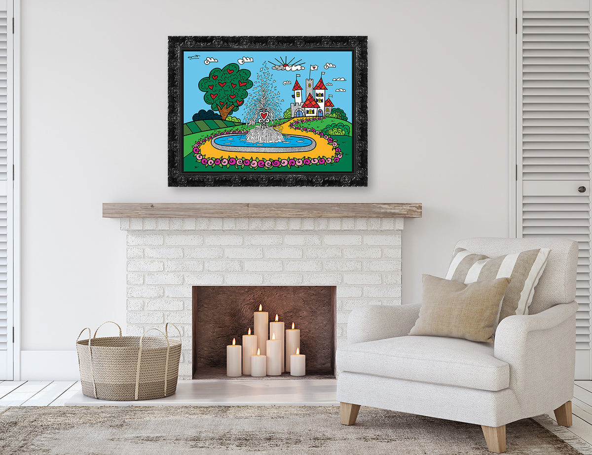 the fountain of happiness and  colorful decorative collectible gift idea