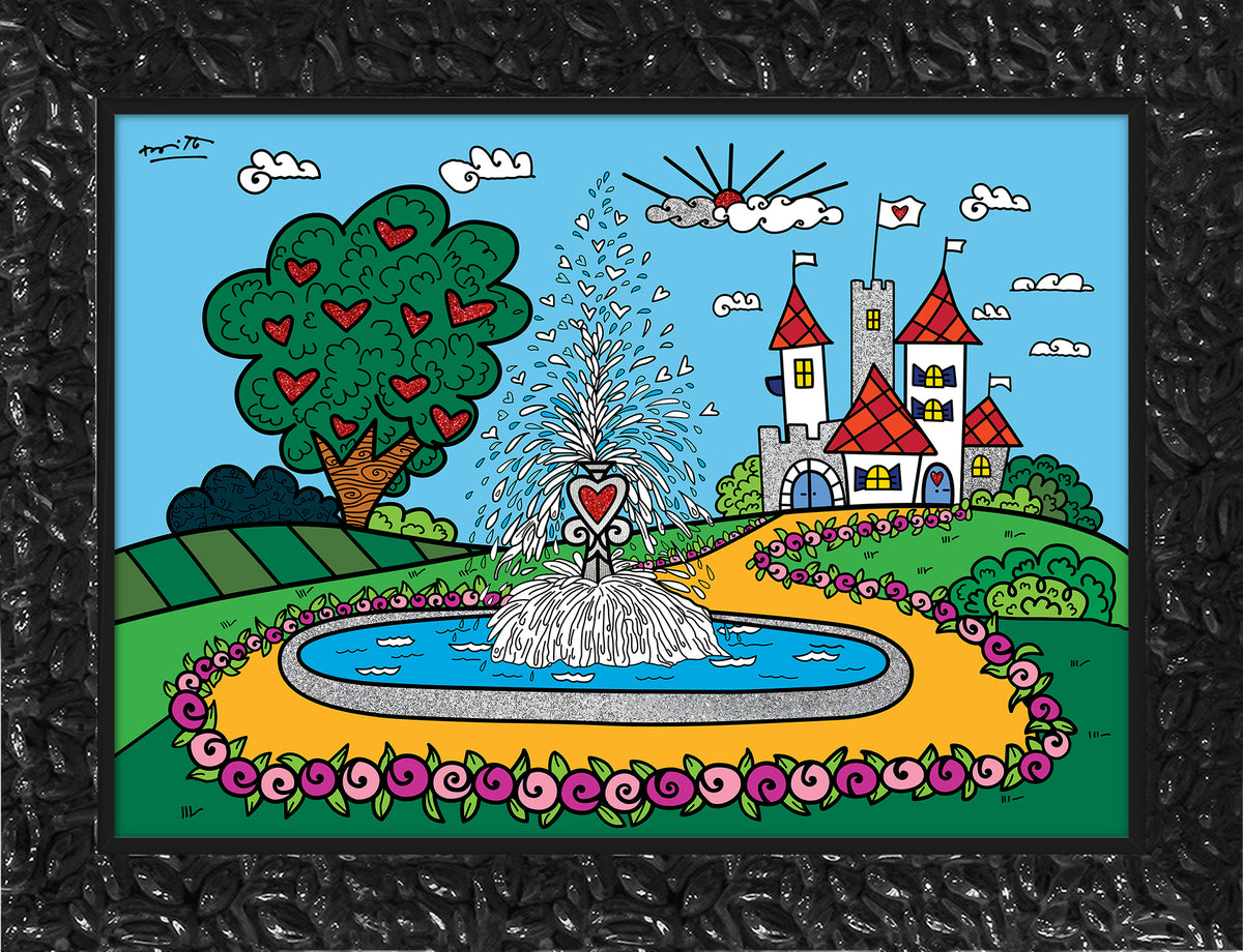 the fountain of happiness and  colorful decorative collectible gift idea