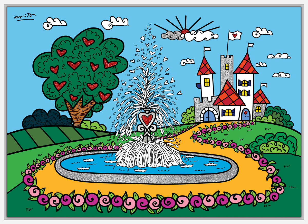the fountain of happiness and  colorful decorative collectible gift idea