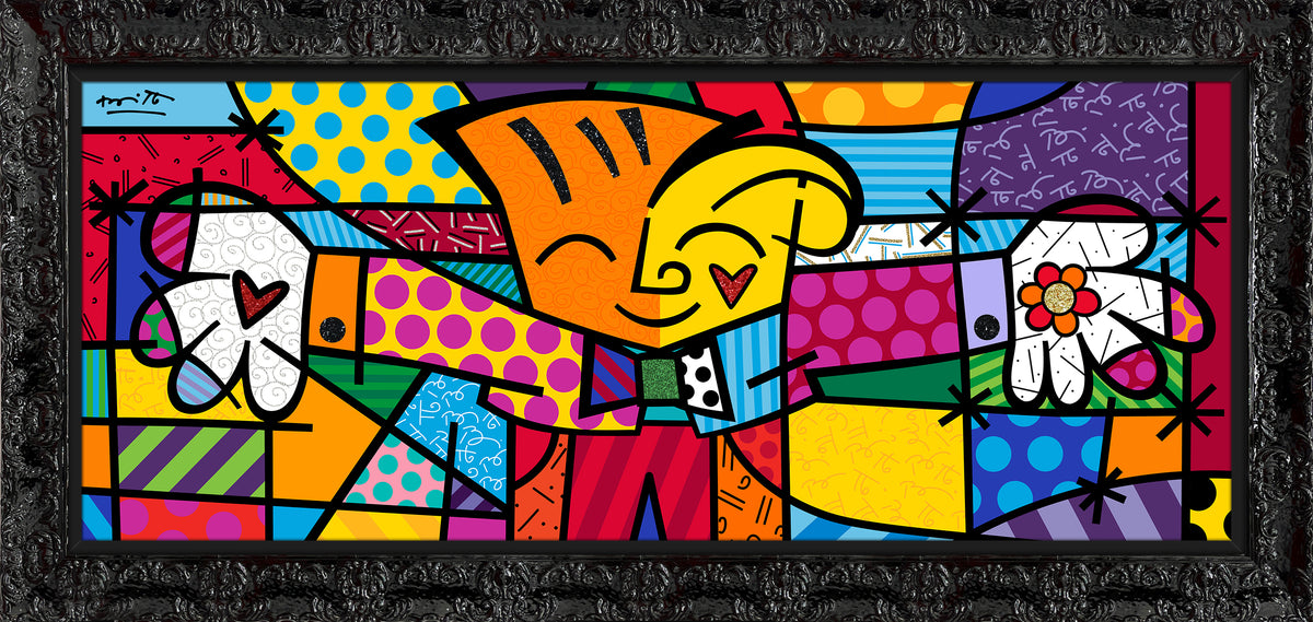 modern pop art big hug limited edition print  vibrant home decor