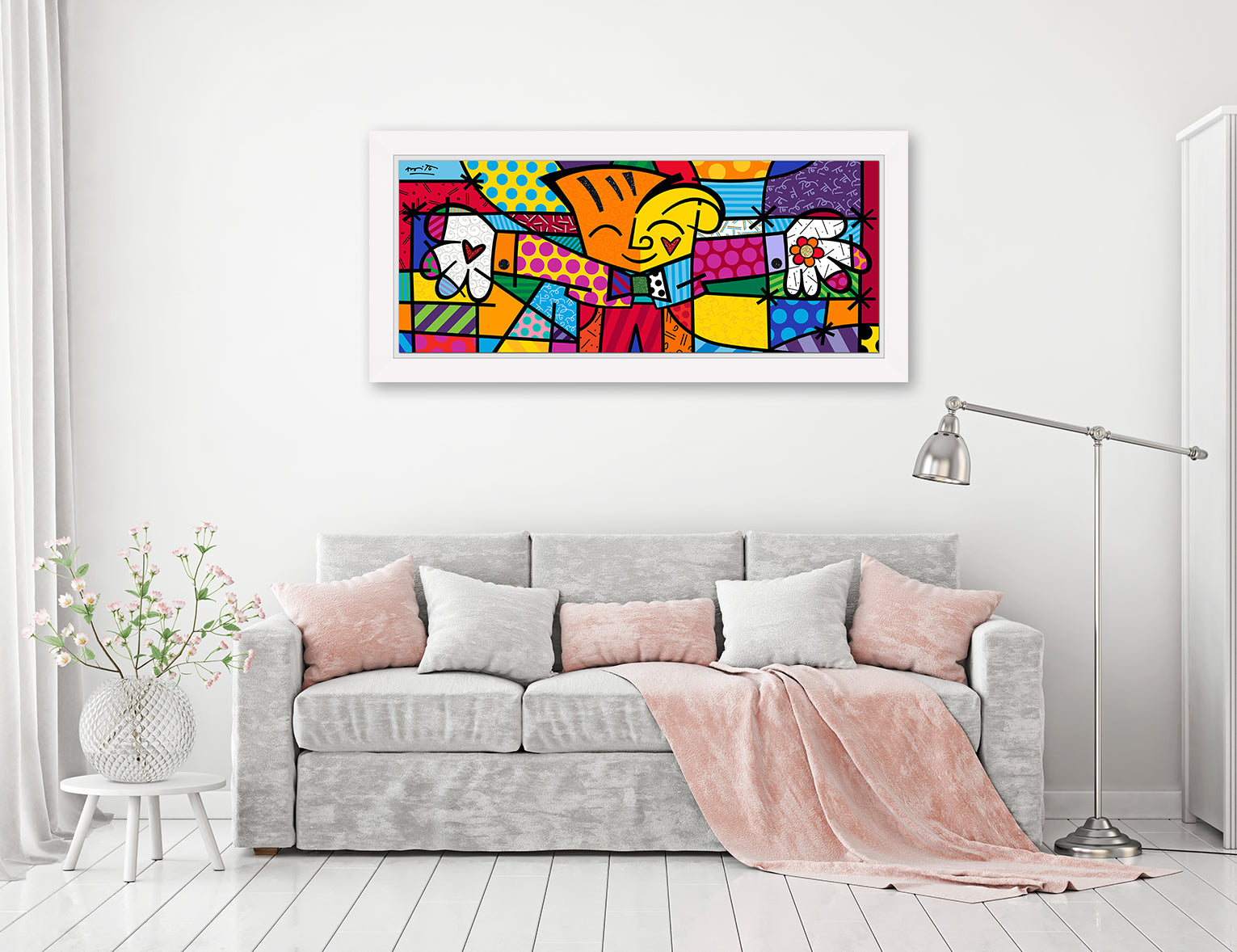 modern pop art big hug limited edition print  vibrant home decor