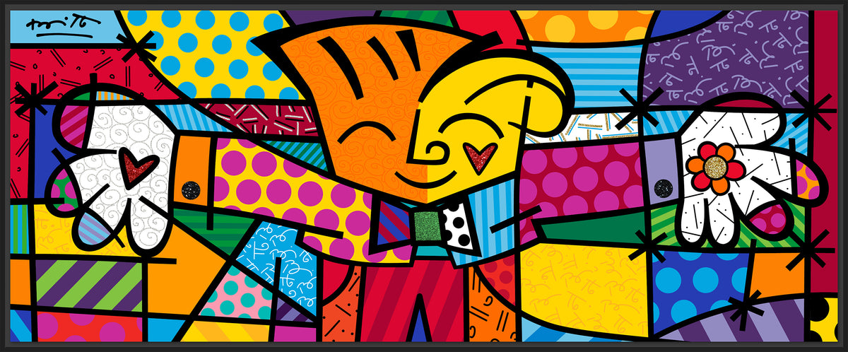 little hug limited edition print  artistic colorful design collectible