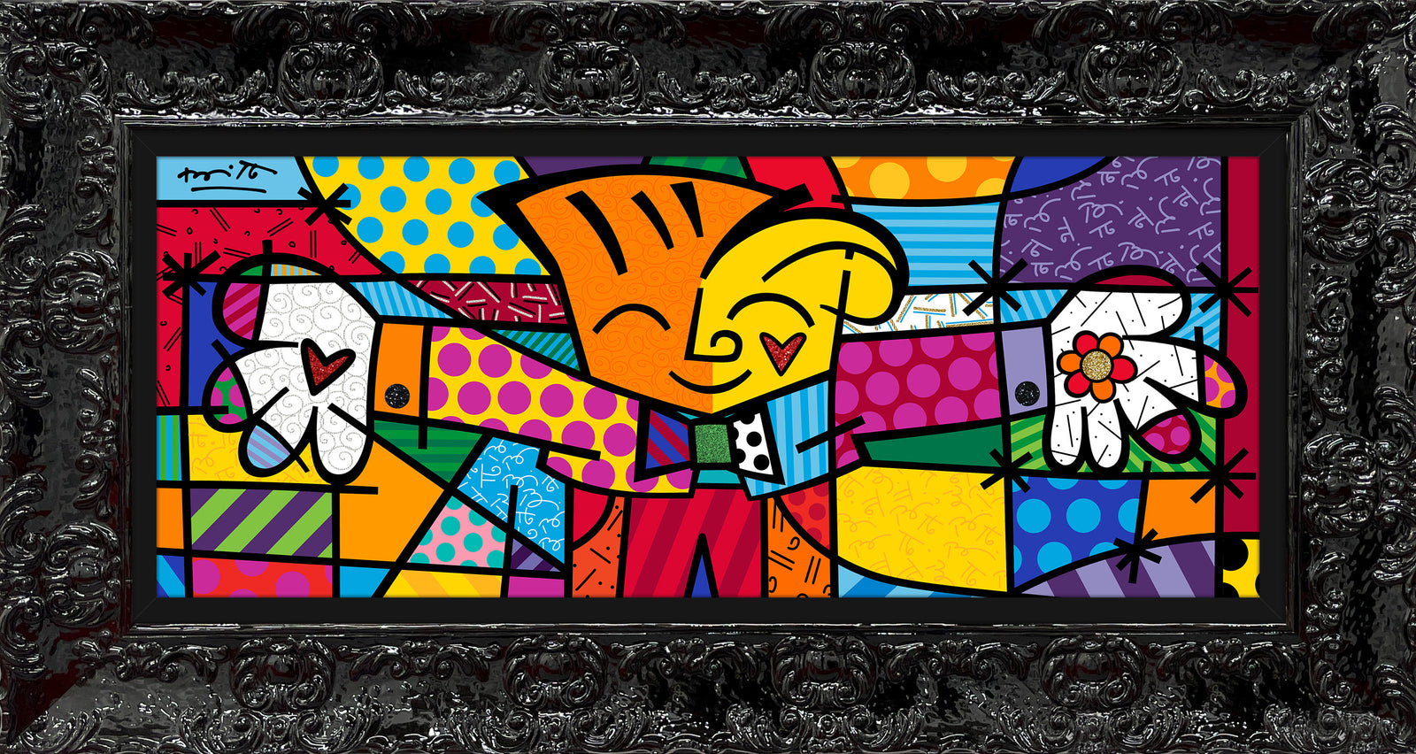 little hug limited edition print  artistic colorful design collectible