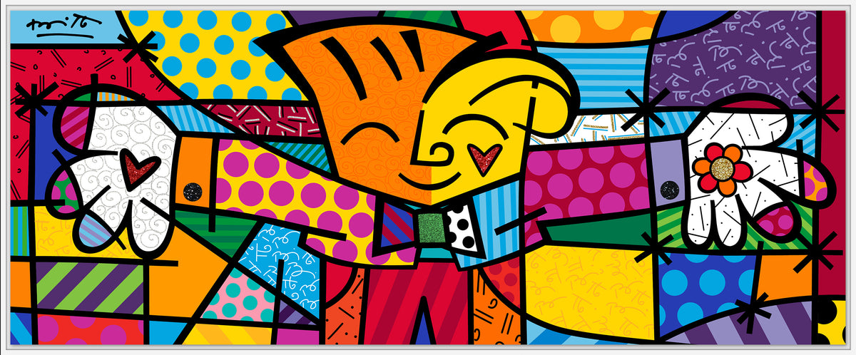 little hug limited edition print  artistic colorful design collectible