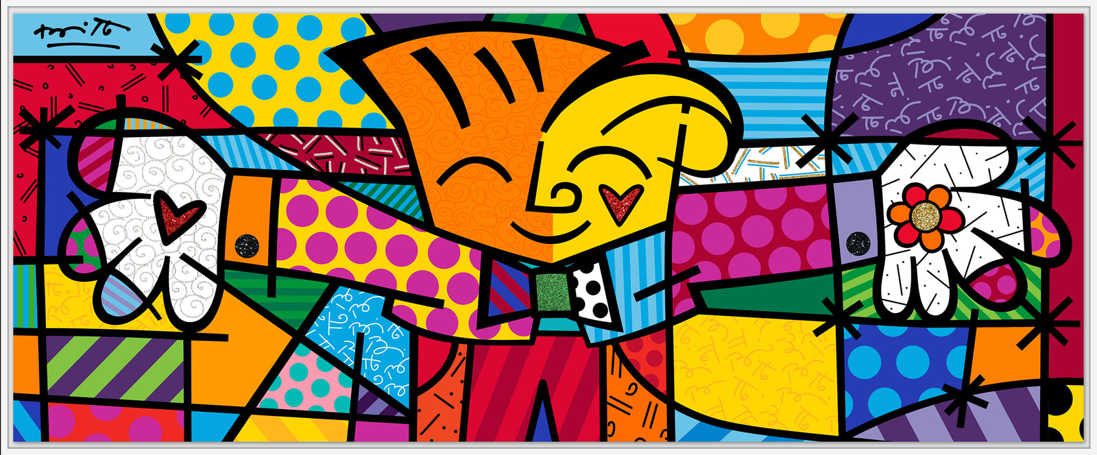 little hug limited edition print  artistic colorful design collectible