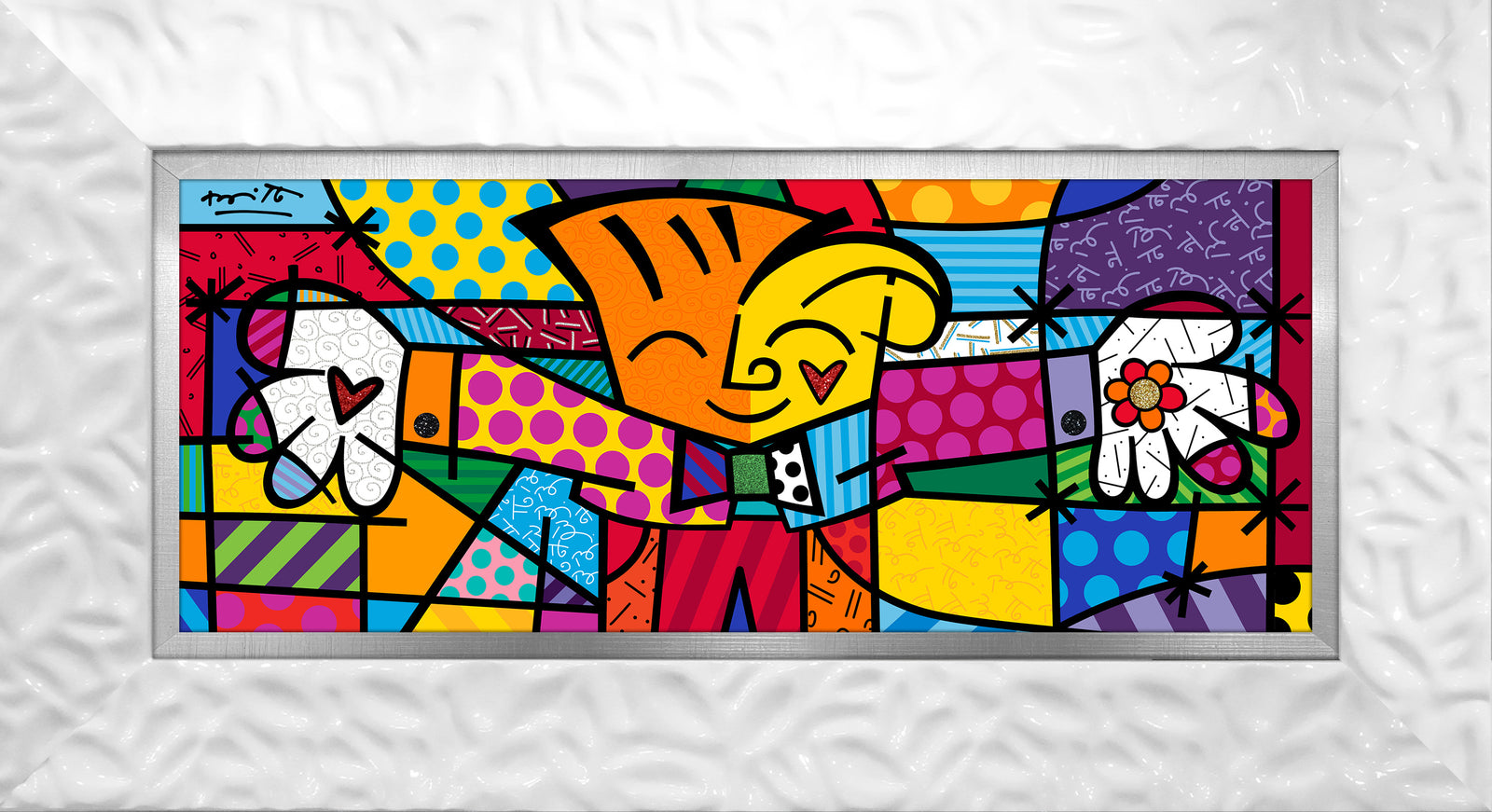 little hug limited edition print  artistic colorful design collectible