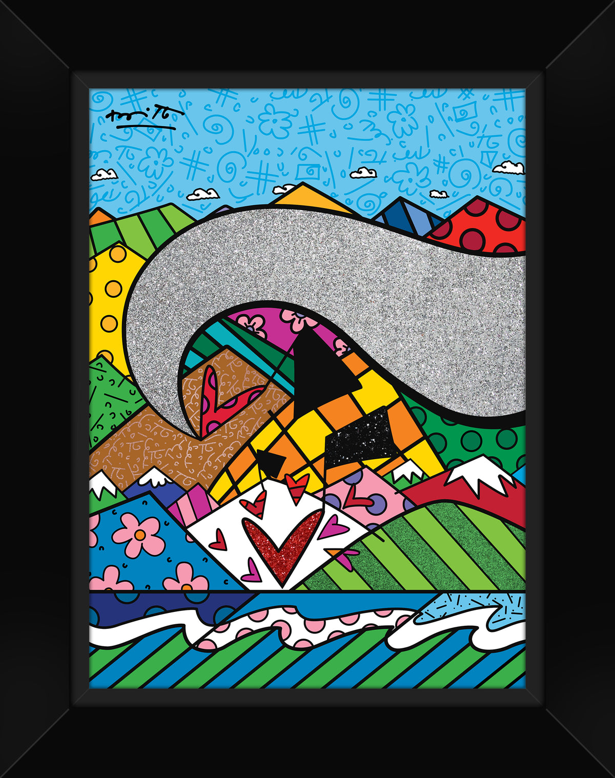 modern pop art sound of love limited edition  vibrant home decor