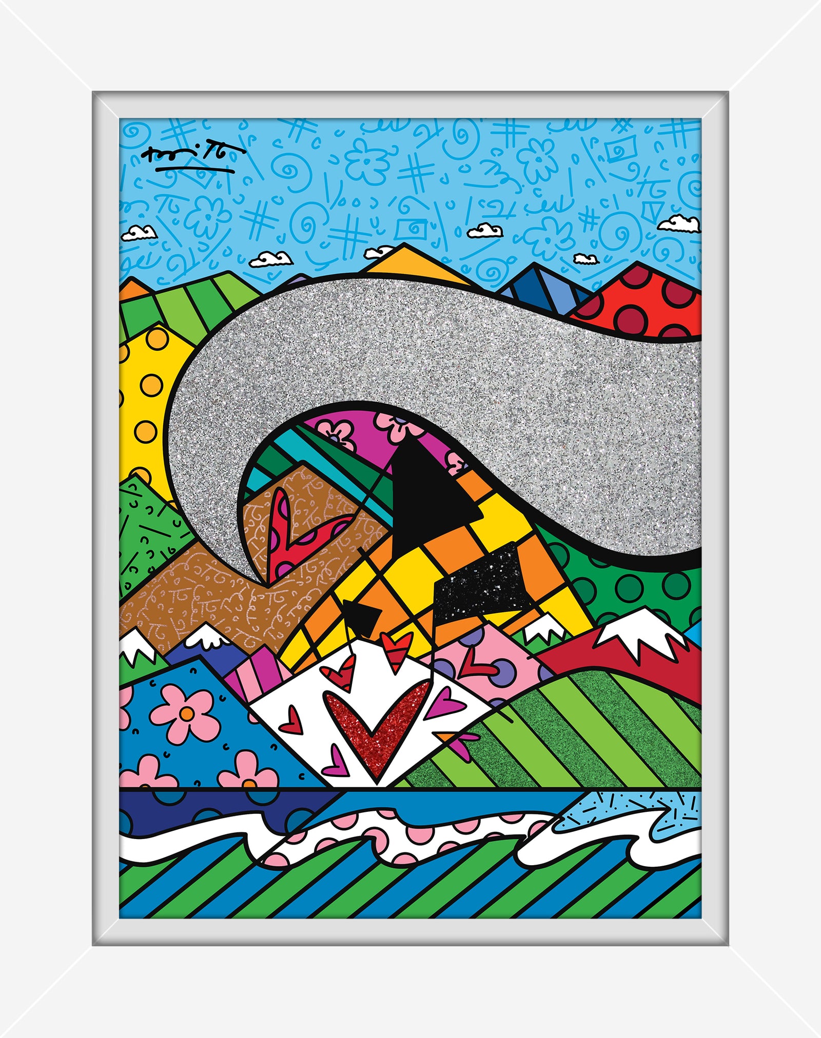 modern pop art sound of love limited edition  vibrant home decor